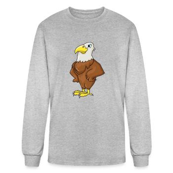 Eagle - Men's Long Sleeve T-Shirt - heather gray - Front