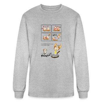 The Story Of Egg - Men's Long Sleeve T-Shirt - heather gray - Front