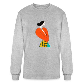 Simplicity Unveiled - Men's Long Sleeve T-Shirt - heather gray - Front