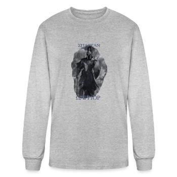 Spartan- Warrior - Men's Long Sleeve T-Shirt - heather gray - Front