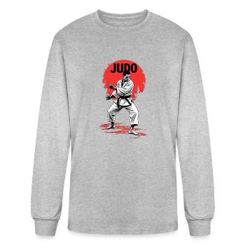 judo - Men's Long Sleeve T-Shirt - heather gray - Front