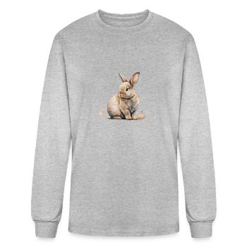 Easter Bunny - Men's Long Sleeve T-Shirt - heather gray - Front