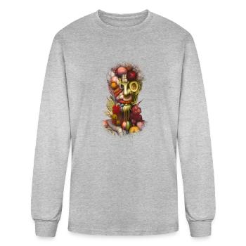 Giuseppe Arcimboldo style - Men's Long Sleeve T-Shirt - heather gray - Front
