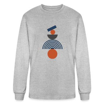 Boho Abstract - Men's Long Sleeve T-Shirt - heather gray - Front