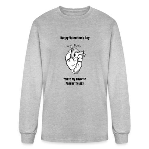 I'm Glad I Swiped Right T-Shirt | Funny Valentine - Men's Long Sleeve T-Shirt
