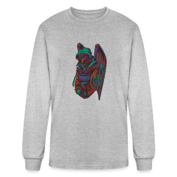 Werewolf Eagle - Men's Long Sleeve T-Shirt - heather gray - Front