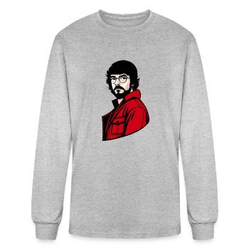 TV series The Professor El Professor - Men's Long Sleeve T-Shirt - heather gray - Front