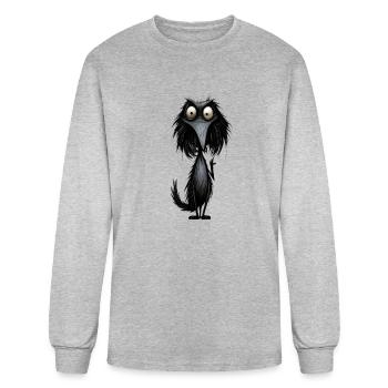 Character 5 - Men's Long Sleeve T-Shirt - heather gray - Front
