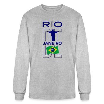 Rio de Janeiro - Men's Long Sleeve T-Shirt - heather gray - Front