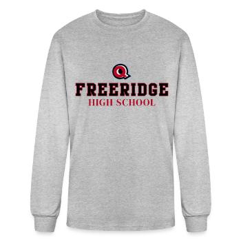Freeridge High School - Men's Long Sleeve T-Shirt - heather gray - Front