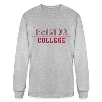 Railton College - Men's Long Sleeve T-Shirt - heather gray - Front