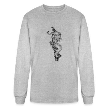 abstract - Men's Long Sleeve T-Shirt - heather gray - Front