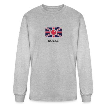 royal 3 - Men's Long Sleeve T-Shirt - heather gray - Front