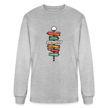 Signs of Imagination Collection. - Men's Long Sleeve T-Shirt - heather gray - Front