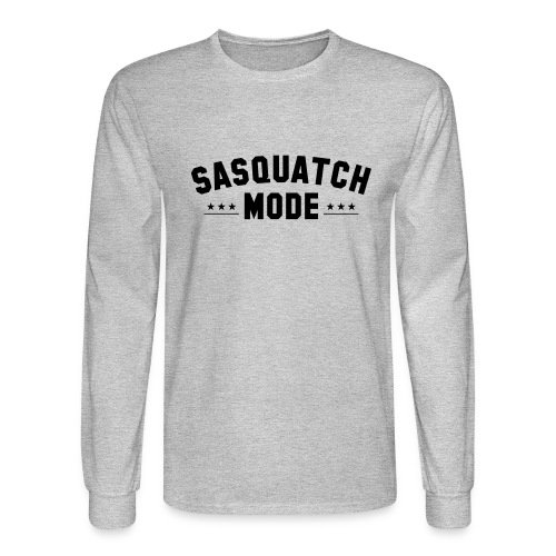 SASQUATCH MODE TEXT 001 - Men's Long Sleeve T-Shirt