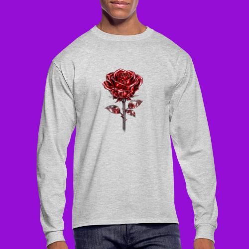 2 Set - Silver and Gold Roses - Men's Long Sleeve T-Shirt