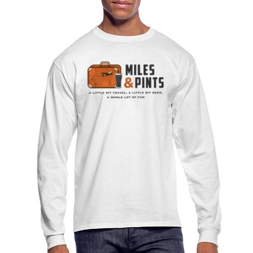 A Little Bit Miles & Pints - Men's Long Sleeve T-Shirt