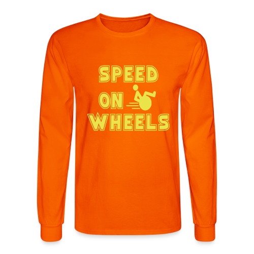 Speed on wheels for real fast wheelchair users - Men's Long Sleeve T-Shirt