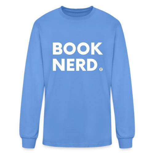 Book Nerd in White - Men's Long Sleeve T-Shirt