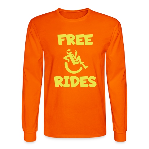 This wheelchair user gives free rides - Men's Long Sleeve T-Shirt