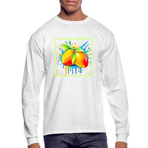 Mango Splash of Color - Men's Long Sleeve T-Shirt