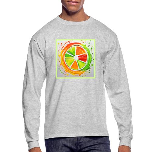 Citrus Splash Design - Men's Long Sleeve T-Shirt