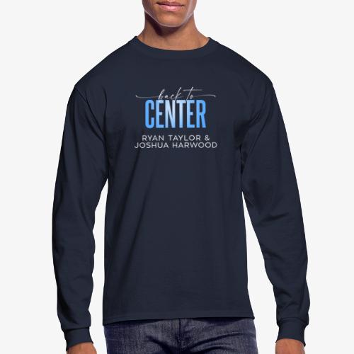 Back to Center Title White - Men's Long Sleeve T-Shirt