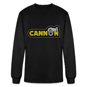 Cannon gift medieval ball - Men's Long Sleeve T-Shirt - black - Front