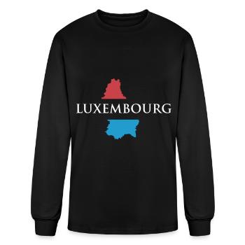 Luxembourg - Men's Long Sleeve T-Shirt - black - Front