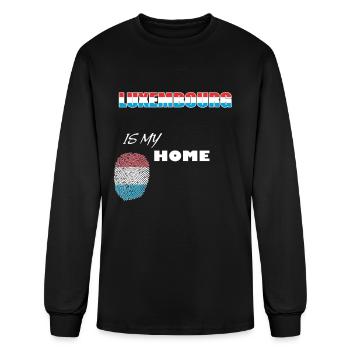 Luxembourg - Men's Long Sleeve T-Shirt - black - Front
