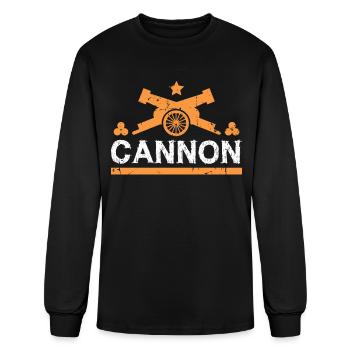 Cannon Gift Cannonball fortress - Men's Long Sleeve T-Shirt - black - Front