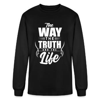 Bible verse gift bible verse god christianity - Men's Long Sleeve T-Shirt - black - Front