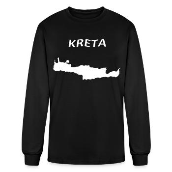 Beautiful Crete Island in Greece - Men's Long Sleeve T-Shirt - black - Front