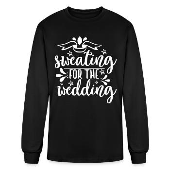 Transpiration pour le mariage - Conception de mariage - T-shirt à manches longues Homme - noir - Devant