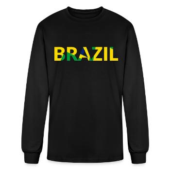 National Colors of Brazil - Men's Long Sleeve T-Shirt - black - Front