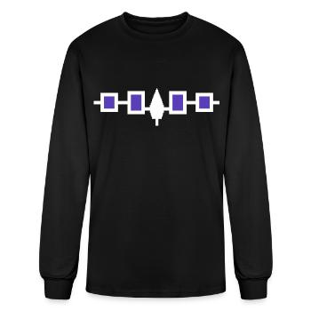 Iroquois, Hiawatha Belt - Men's Long Sleeve T-Shirt - black - Front