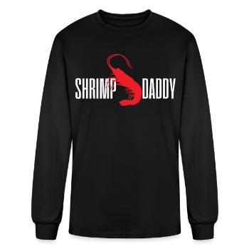Shrimp Shrimp Daddy Dad - Men's Long Sleeve T-Shirt - black - Front