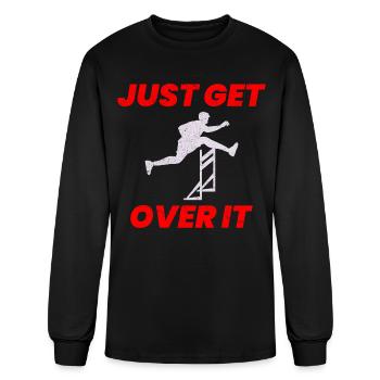 Hurdles Hurdling Hurdler Running Runner Athletes - Men's Long Sleeve T-Shirt - black - Front