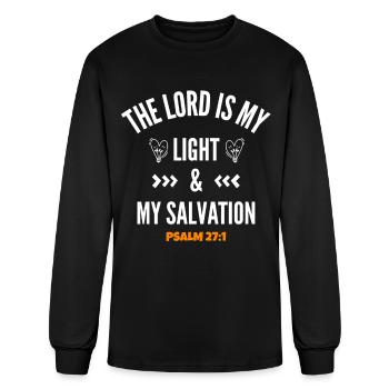 bible verse - Men's Long Sleeve T-Shirt - black - Front