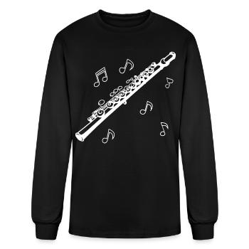Flute - Men's Long Sleeve T-Shirt - black - Front