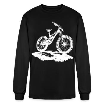Mountain Biker - Men's Long Sleeve T-Shirt - black - Front