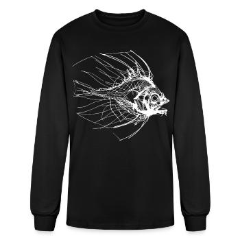 Fish Sketch - Men's Long Sleeve T-Shirt - black - Front