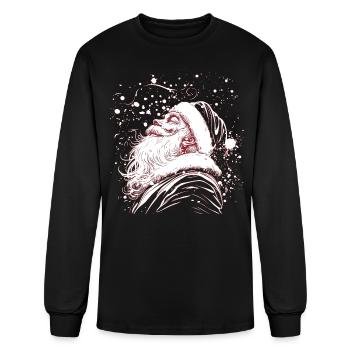 santa claus - Men's Long Sleeve T-Shirt - black - Front