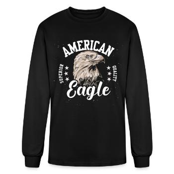 American Eagle - Men's Long Sleeve T-Shirt - black - Front