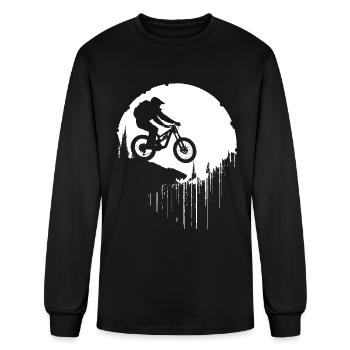 Mountain Biker - Men's Long Sleeve T-Shirt - black - Front