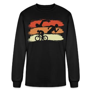 Triathlete Event - Men's Long Sleeve T-Shirt - black - Front