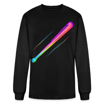 Baseball Bat Steamwave - Men's Long Sleeve T-Shirt - black - Front