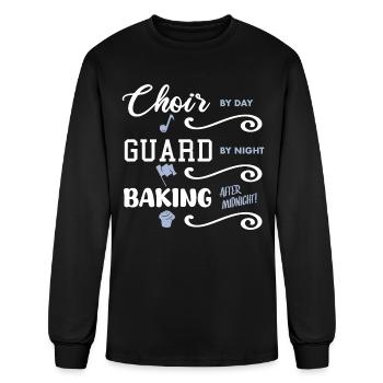 Choir, Colorguard and Baking - Men's Long Sleeve T-Shirt - black - Front