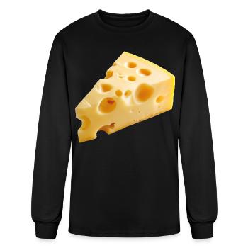 Cheese - Men's Long Sleeve T-Shirt - black - Front