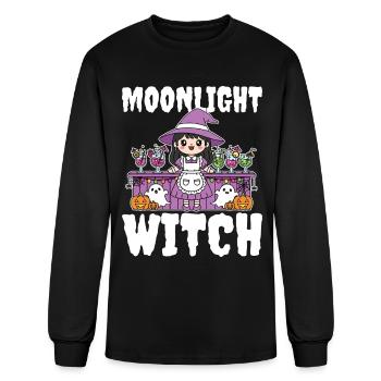 MOONLIGHT WITCH - WITCH HALLOWEEN - Men's Long Sleeve T-Shirt - black - Front